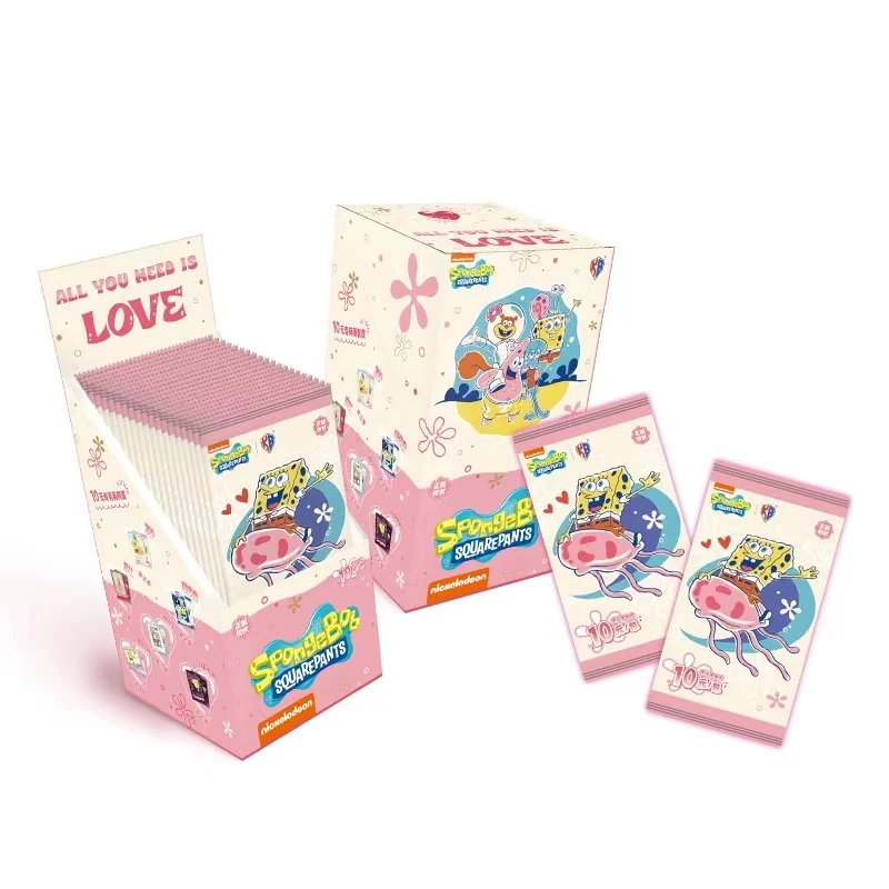 【拆盒】卡宝文创海绵宝宝10米包 收藏盲盒卡牌