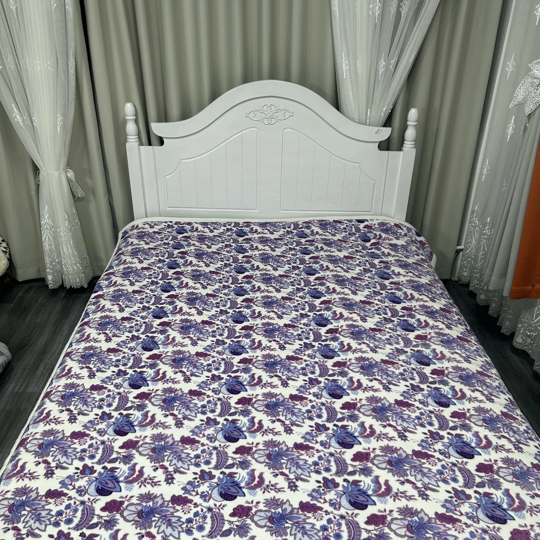 【盖毯】180x200 AB面紫罗兰多色花朵糕糕四季盖毯床上用品