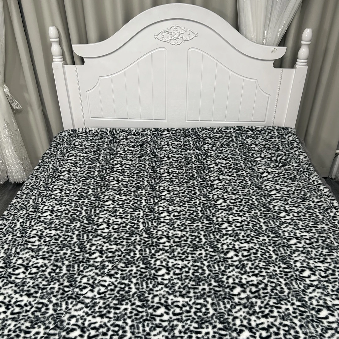 【豹纹两件套】150x200 AB面豹纹床上用品家用双人内含抱枕