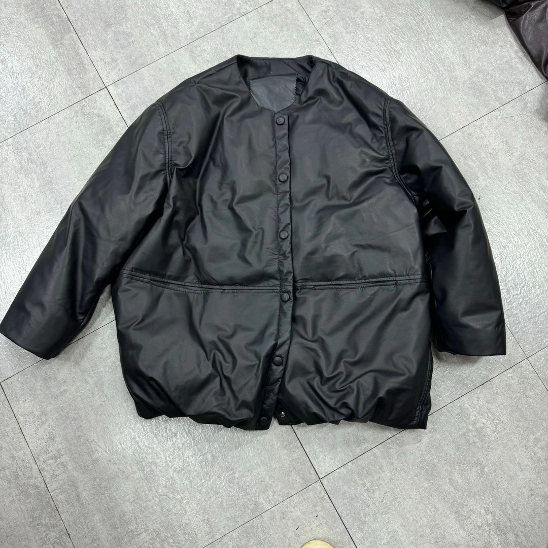 「Darley推荐」“冬日里的暖宝宝” 圆领开衫绵羊皮衣冬季女皮羽绒服