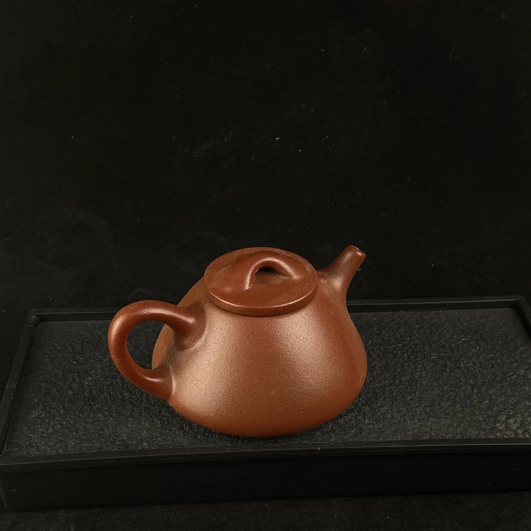 原矿朱泥路宝釉子冶石瓢壶（周其凯）DY37