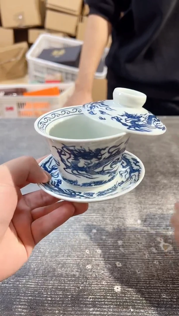 【闪购商品】其他卓玉堂青龙悬停三才盖碗