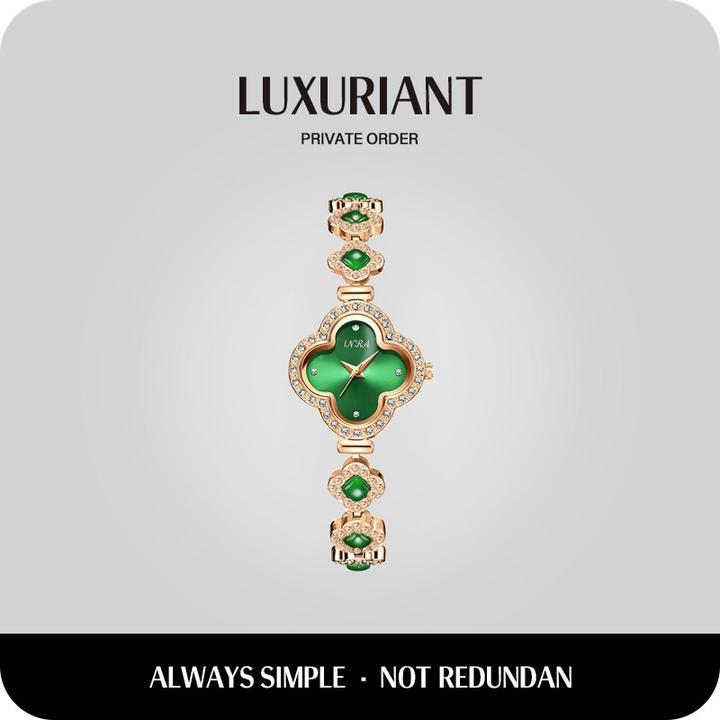 【粉丝补贴】幸运四叶草手链镶钻轻奢女士腕表6812 FL H