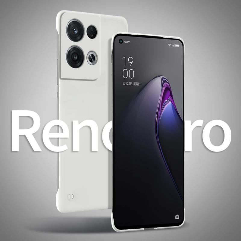 OPPO Reno8 Pro+手机壳防摔高级感超薄亲肤无边框散热纯色保护套