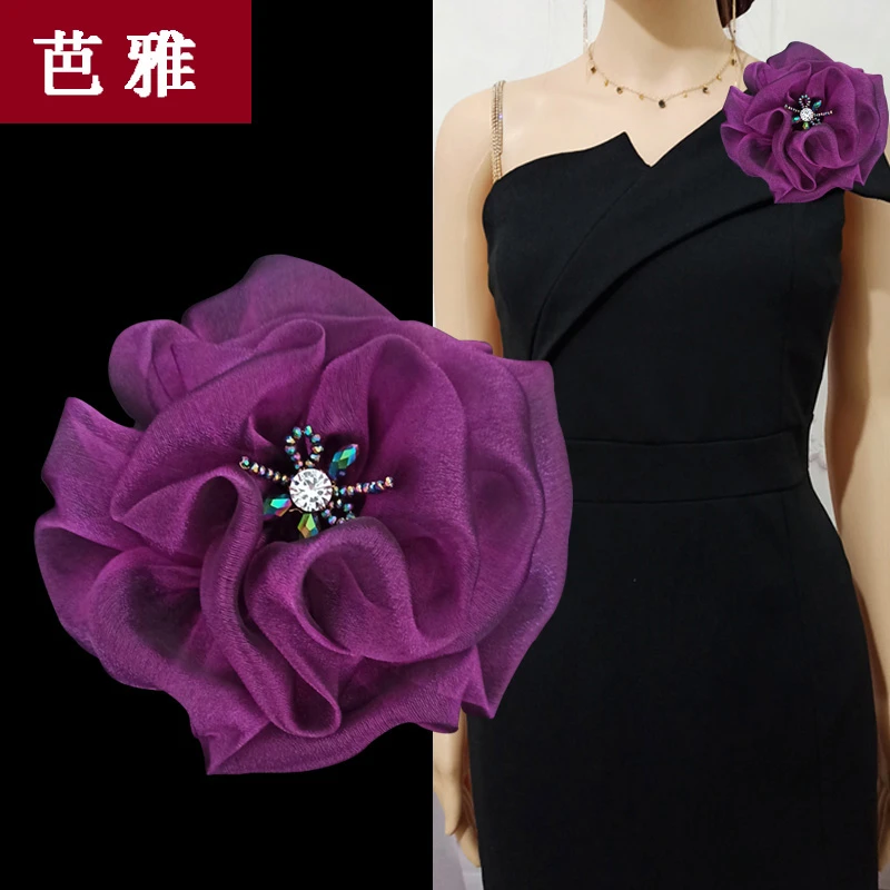 合金布艺胸针 胸针韩版高档时尚百搭古风简约奢华优雅胸花可爱