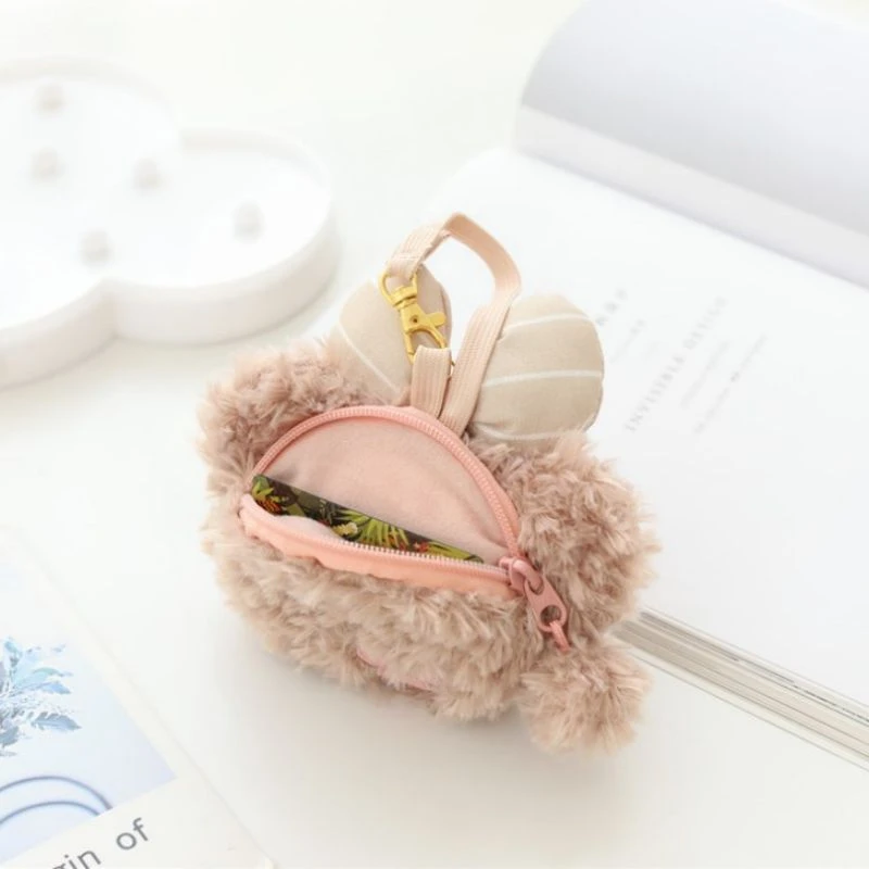 卡通大脸毛绒包达菲熊手提包雪莉玫玩偶零钱包双肩包赵露思同款