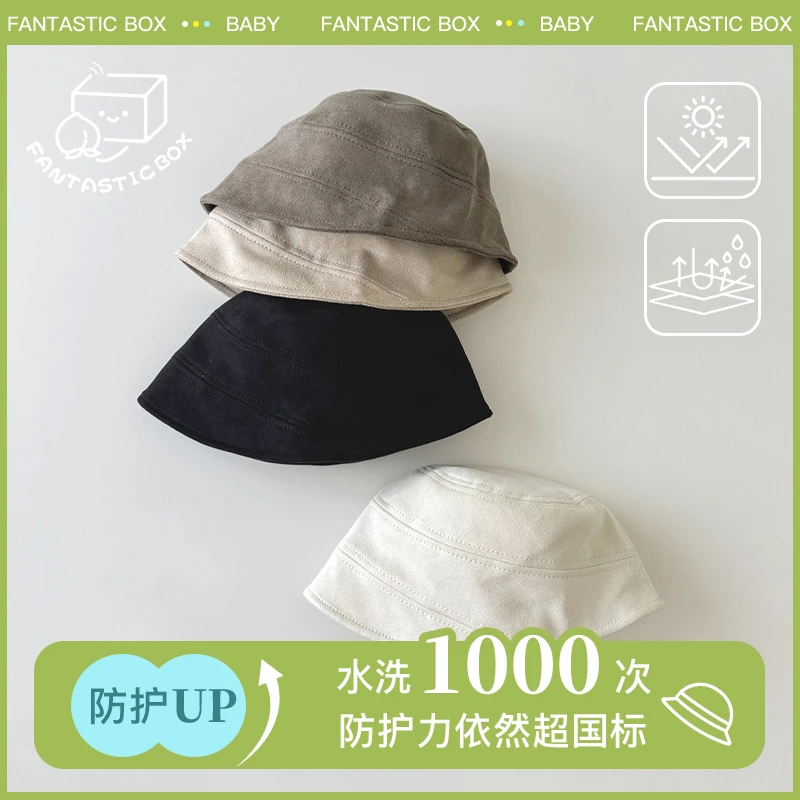 韩版宝宝帽子时尚秋冬洋气遮阳小童复古盆帽儿童渔夫帽