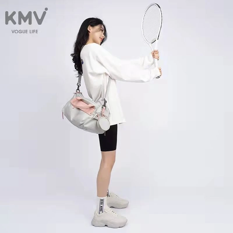 美国KMV运动健身包女包小干湿分离斜跨短途旅行袋游泳收纳训练包