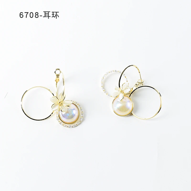 铜合金耳饰 简约个性气质耳环小众设计高级感耳钉耳饰～6708