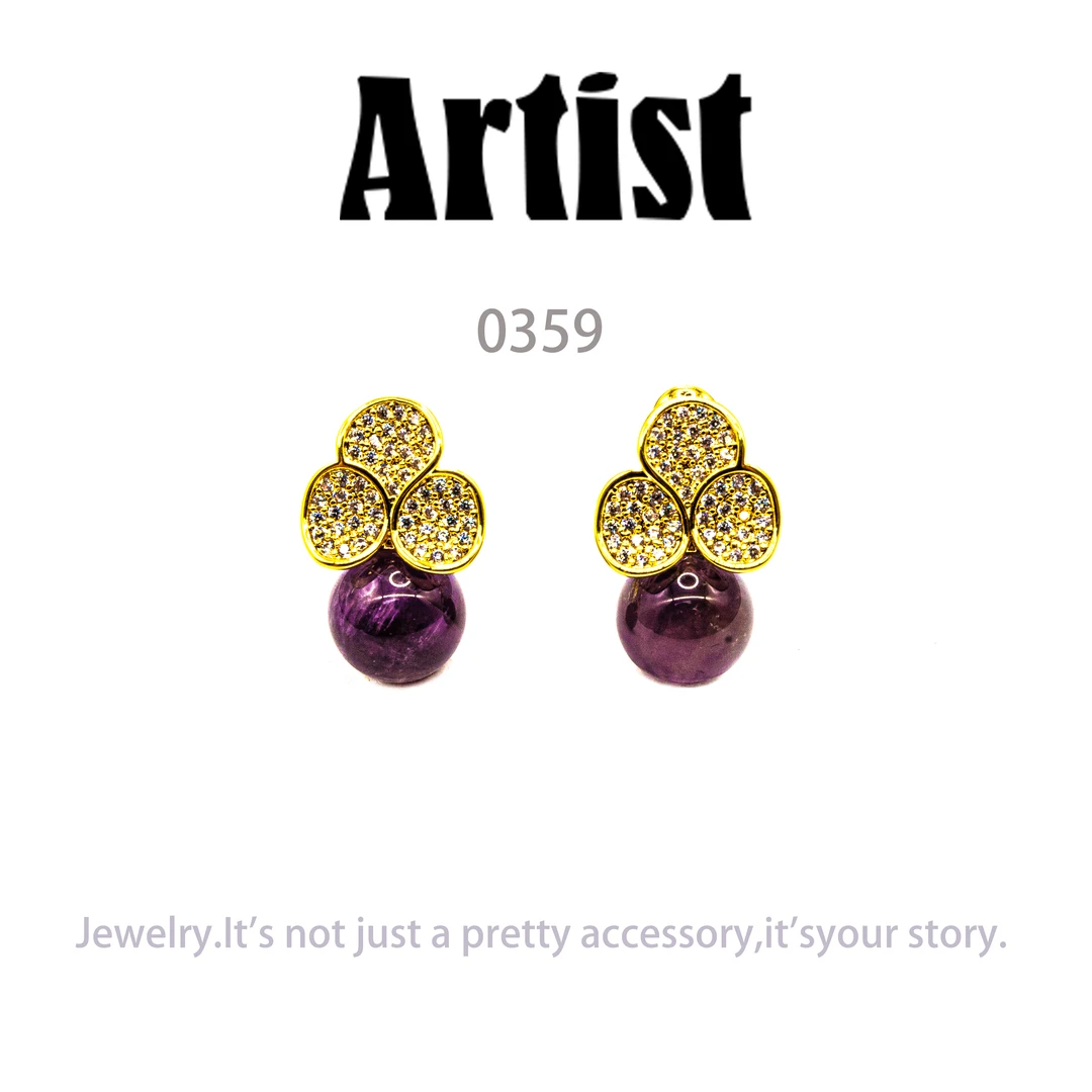 铜 AR设计师气质耳环小众设计高级感耳饰～0359