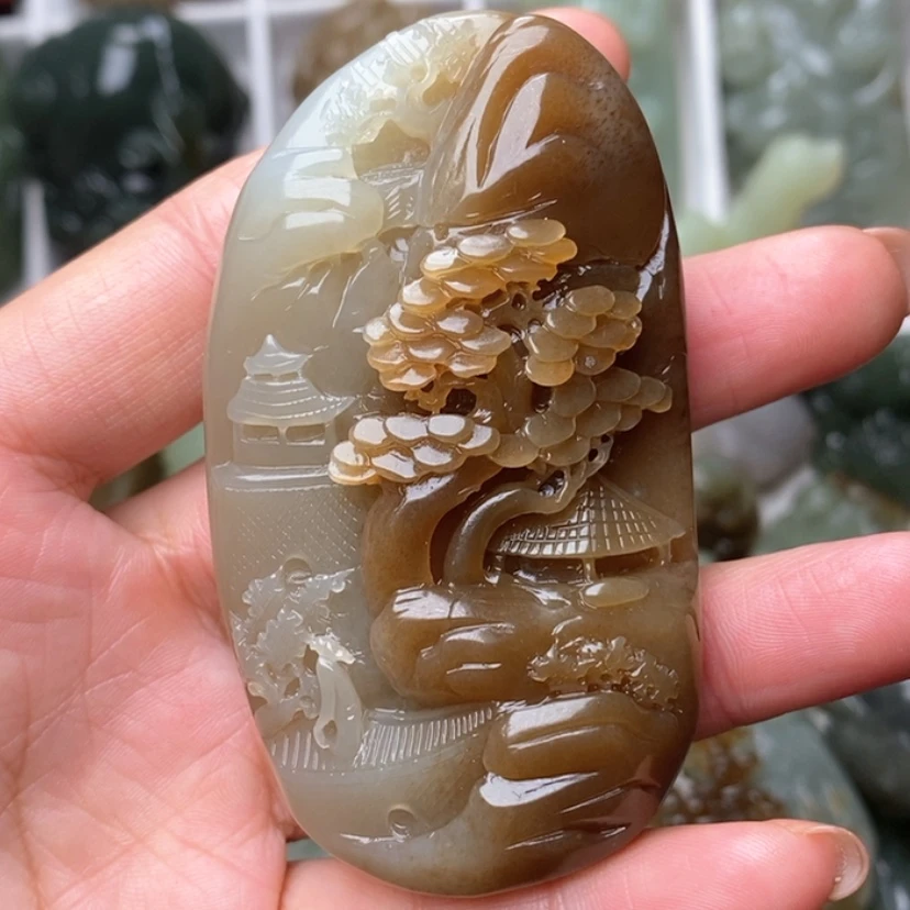 【闪购商品】和田玉把件未镶嵌溪**匠