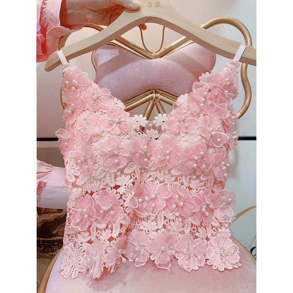 【百花仙子】超仙百搭立体花朵背心吊带#02271