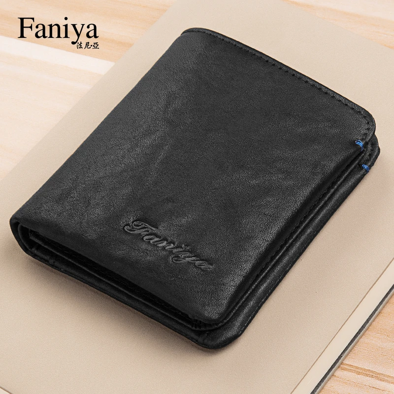 钱包男士真皮短款牛皮2023新款高档正品年轻人皮夹钱夹卡包一体