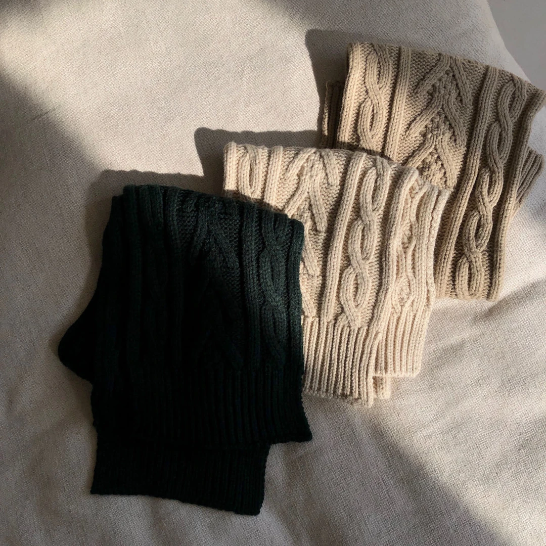 【田小花】2024冬季新款中岛麻花泡菜围巾-txh913850127