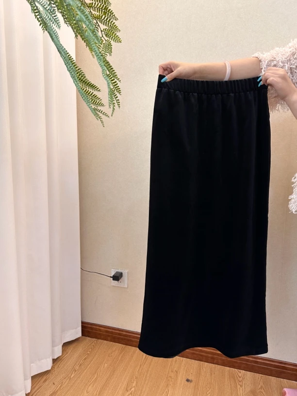 林杠杠秋季新品/复合丝绒半裙