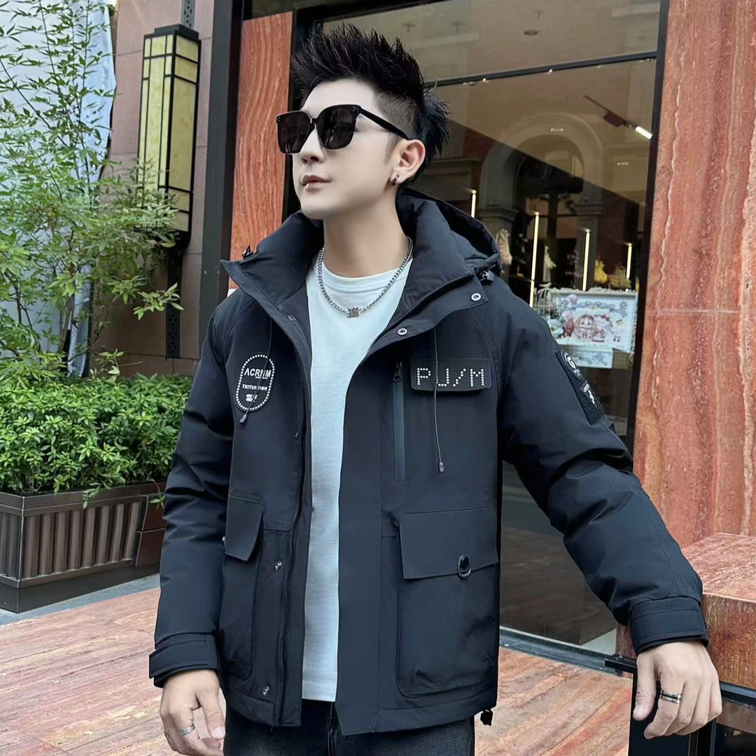 8052*#【老街回忆】冬季户外工装连帽情侣休闲外套