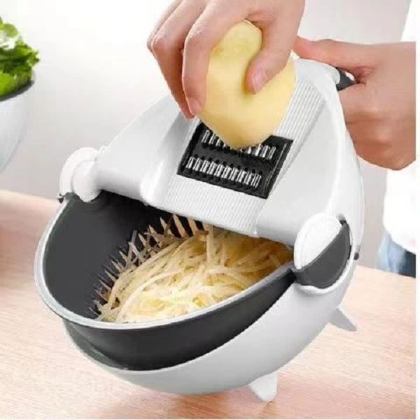 【乐品】多功能切菜神器 切丝器沥水篮可拆卸土豆切片擦丝刨丝器