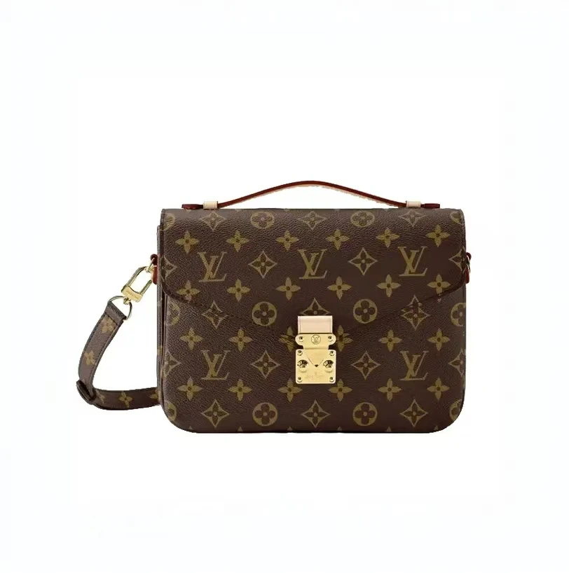99新 LouisVuitton/路易威登 老花邮差包单肩包斜挎包女士老花包