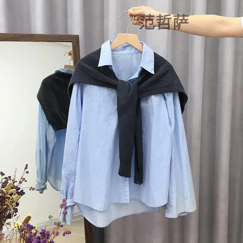 春秋针织灰色小披肩夏季外搭空调房搭护肩网红打结衬衫女围巾高端