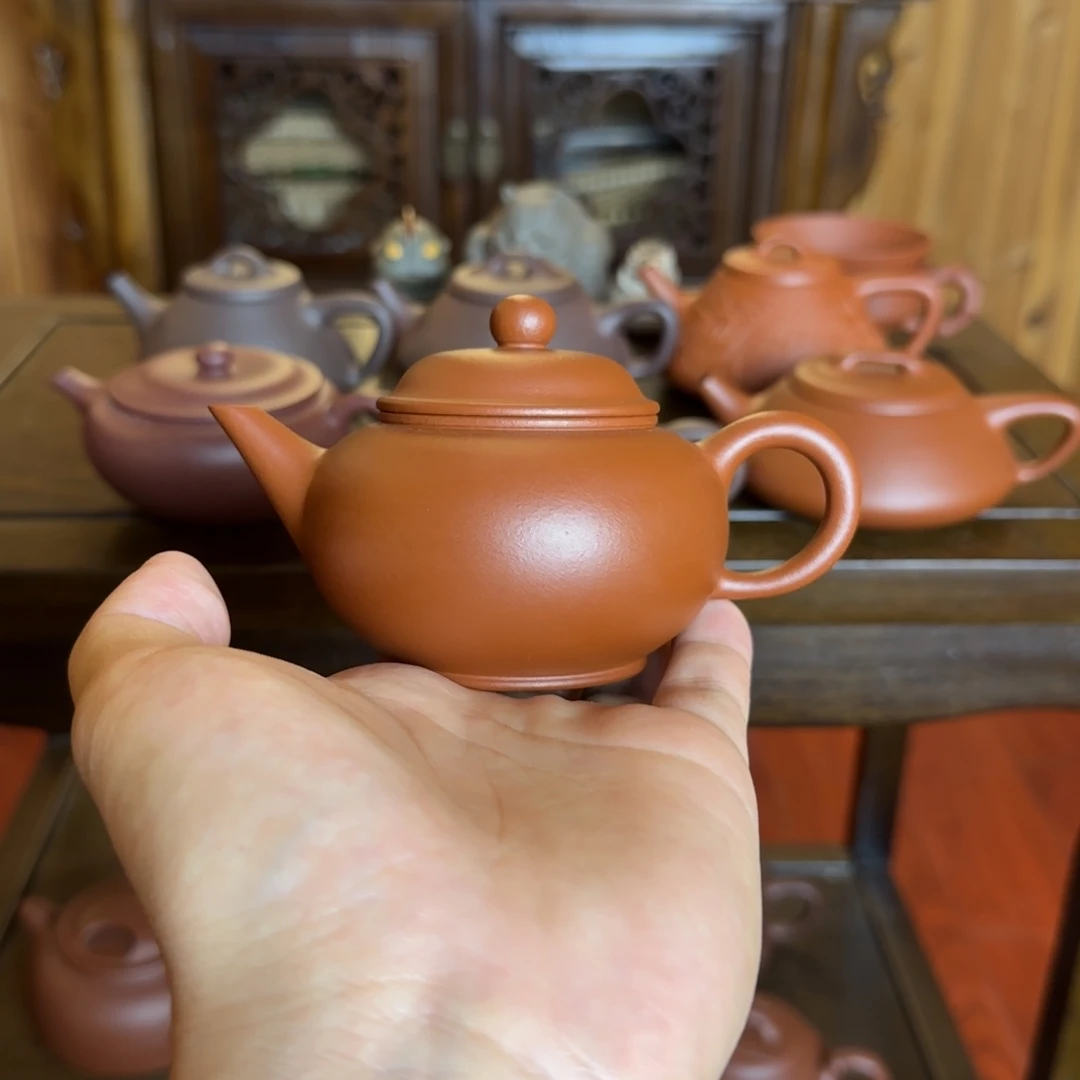 紫砂茶壶小煤窑朱泥水平