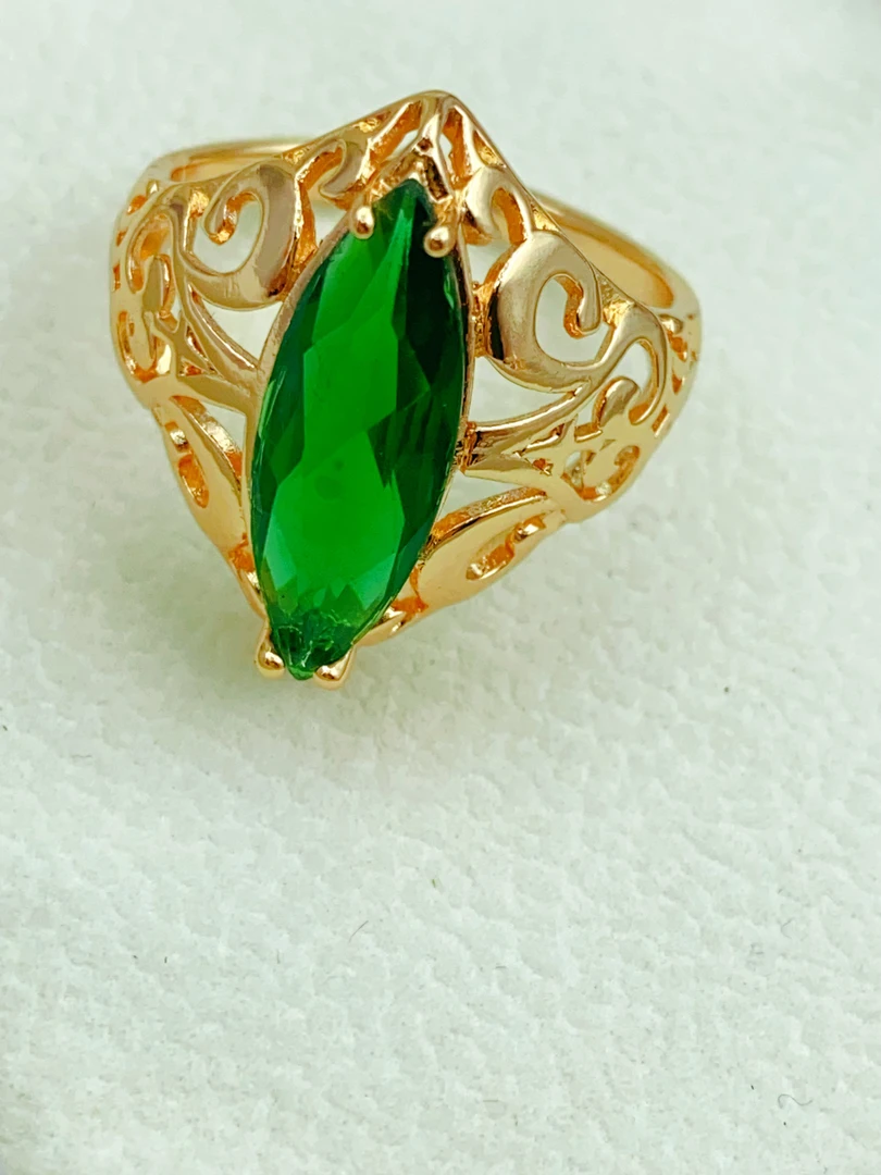 合金玻璃戒指 yexil koz qiraylik uzukimiz