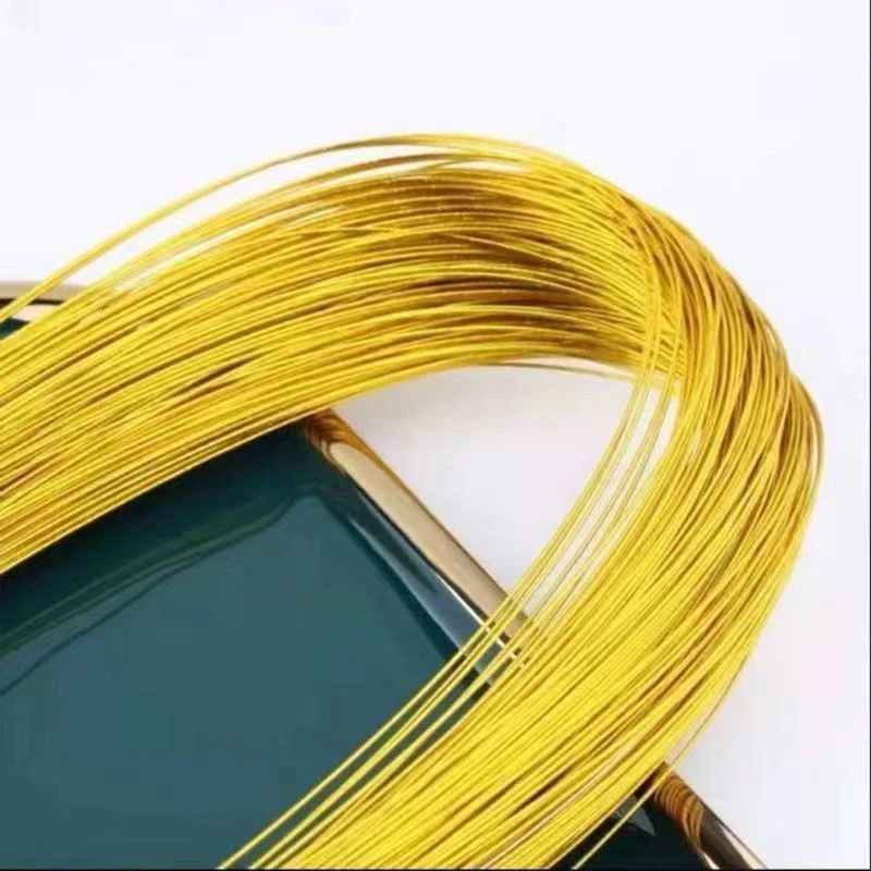 24号幸福花金色铁丝 满天星材料 手工造型绿软铁丝diy串珠手工艺