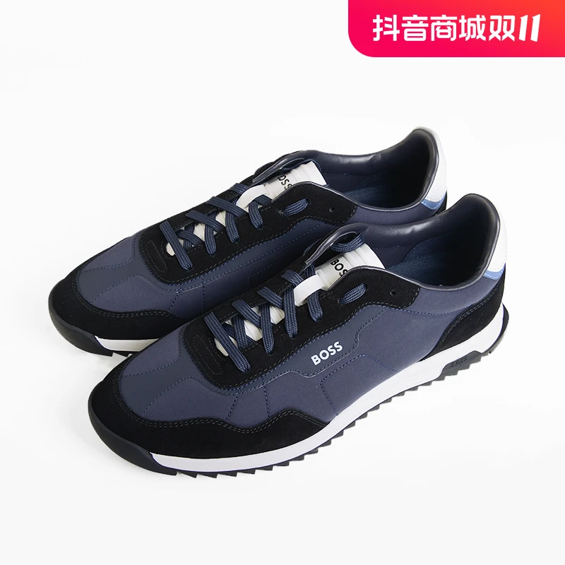 HugoBoss/雨果博斯男休闲鞋时尚跑步经典春季新款透气运动鞋全新