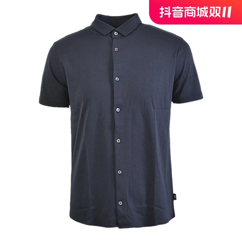 EA男户外翻领时尚夏季短袖衬衫全新