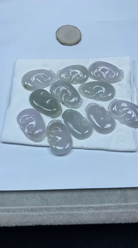 【闪购商品】翡翠颈饰未镶嵌76如意多样性其一