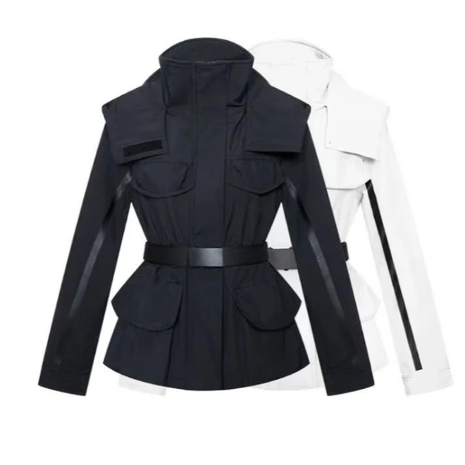 B515新品2024收腰黑白羽绒服外套（2640）