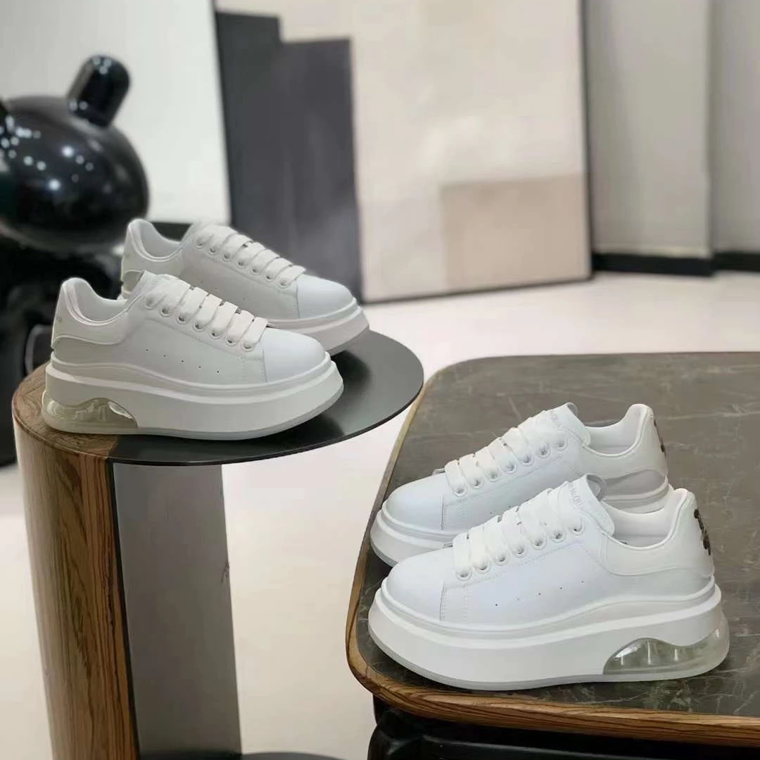 松糕底小白鞋36B8037时尚百搭女士春季休闲鞋LM厚底白鞋松糕1071