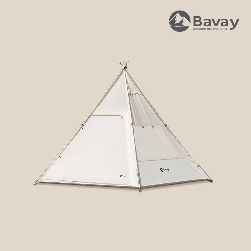 Bavay/北欢帐篷户外露营印第安金字塔野营加厚防暴雨高级轻奢网红