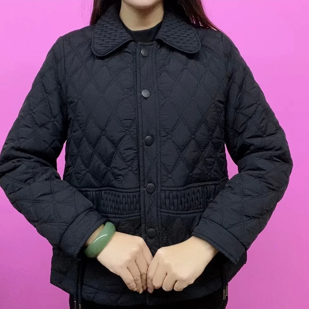 翻领流苏棉袄秋冬复古短款时尚百搭休闲保暖棉袄