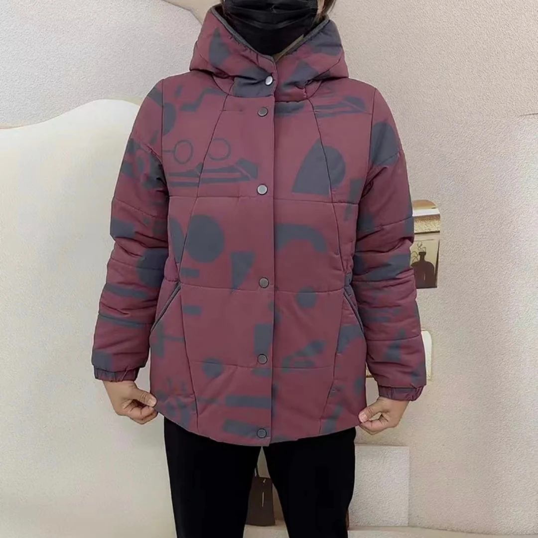 连帽款休闲百搭时尚保暖棉服（面包服）