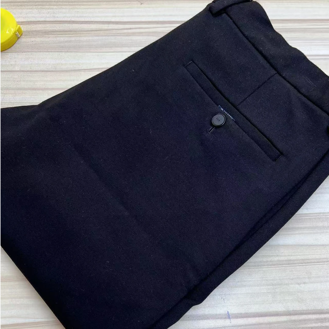 单品单件商务休闲裤修身不紧身百搭男士弹力秋冬修身小直筒裤子