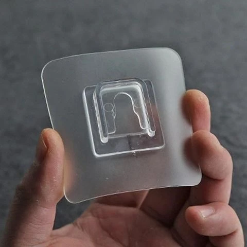 型卡扣挂钩通用配件强力透明免打孔粘钩壁挂置物无架痕粘胶贴片.