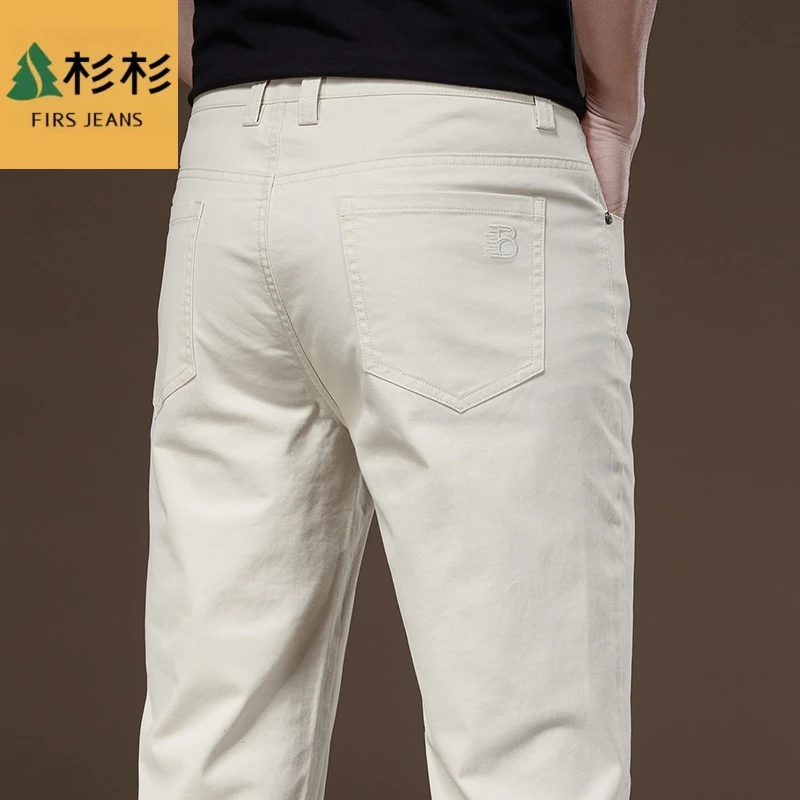 FIRS JEANS杉杉商务休闲裤男2025春秋新款厚直筒男款裤子青年长裤