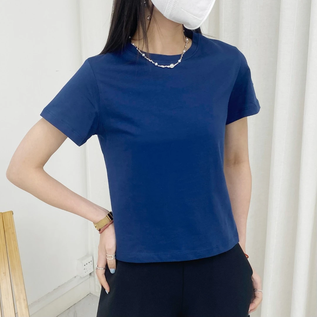 widelia陈魅儿2025春夏季新款 打底修身短袖T恤女ins潮网红 7206