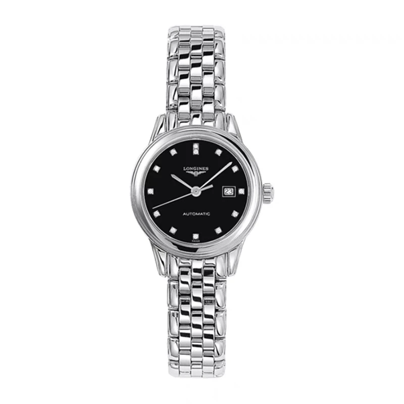 99新 Longines/浪琴 L2.274.4.57.6/军旗274黑钻女表