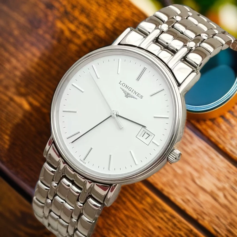 99新 Longines/浪琴 L4.720.4.12.6/优雅系列瑰丽720女表