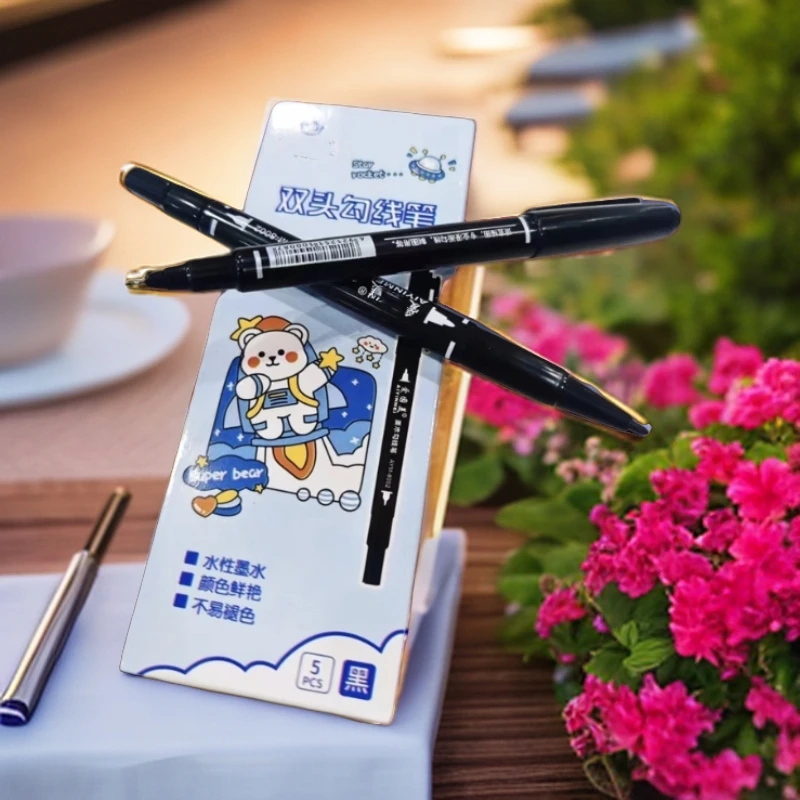 【勾线笔3盒15支】黑色工具笔标记笔记号笔勾线笔铅笔