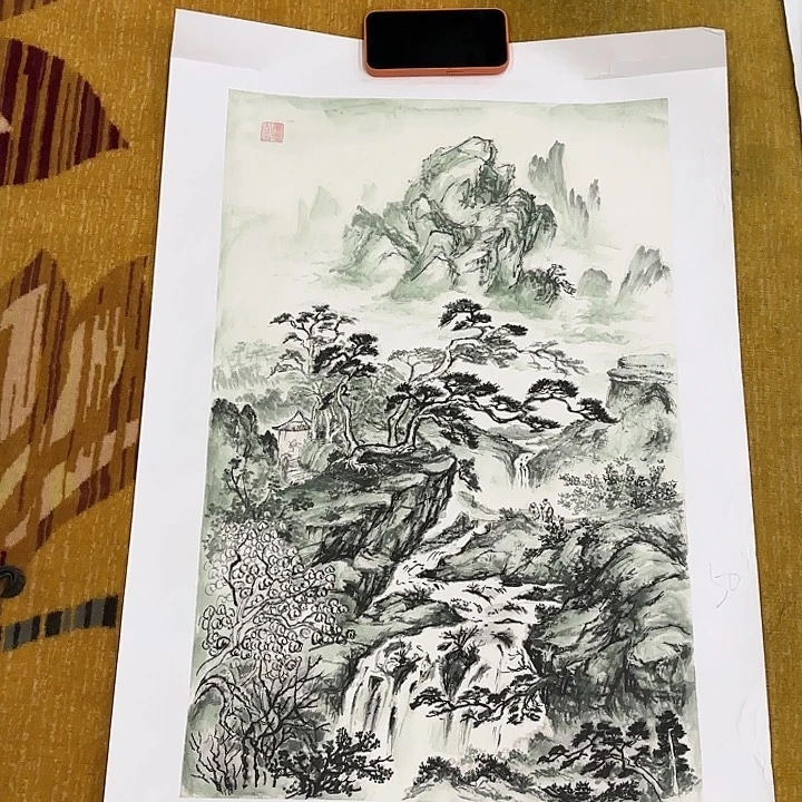 绘画花鸟的翅膀和翅膀