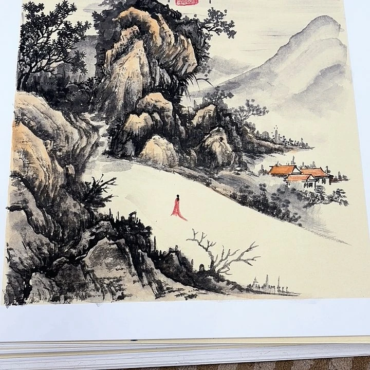 绘画花鸟的翅膀和翅膀都是白色