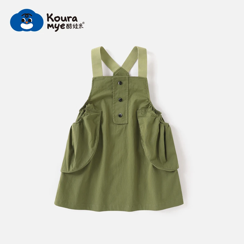 酷娃米2024夏季新款儿童裙在中小女童时尚百搭背带裙70314