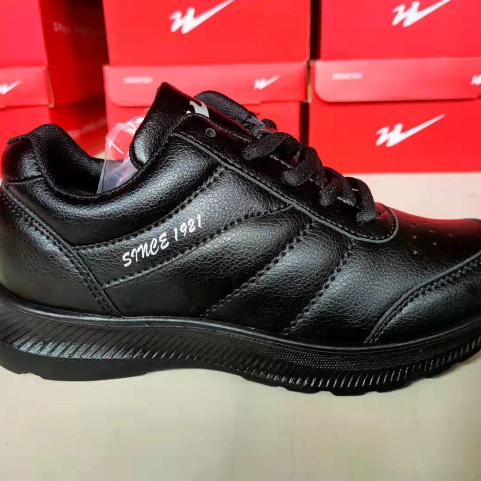 青岛大姐姐春秋冬季皮面防水防雪厨房防油防滑男女休闲运动鞋