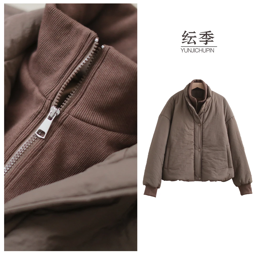 【纭季原创】衣长61 时尚百搭休闲日常保暖棉服上衣D241250