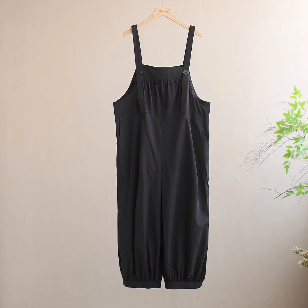 【纭季原创】裤长106 休闲百搭显瘦时尚气质背带裤D24650