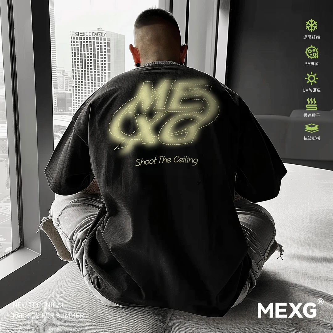 【国潮"数码印花"T恤】MEXG！创新型面料！休闲百搭！ins风短袖tT325