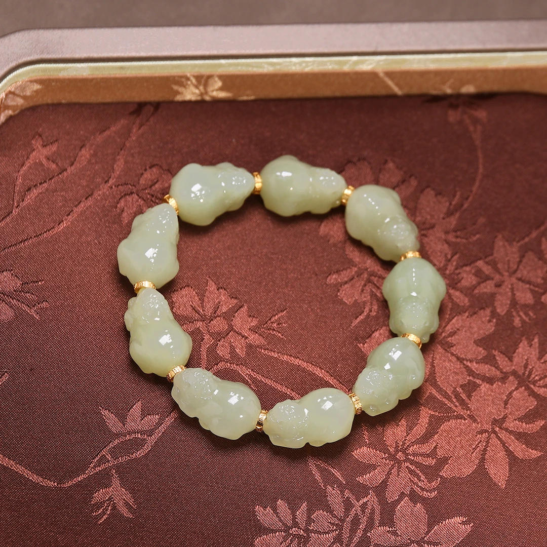 和田玉貔貅手链S30463