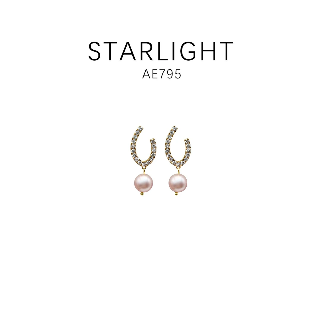 铜合金耳饰 经典款优雅简约气质百搭耳饰~AE795（10mm）